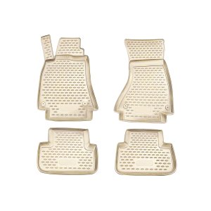 Audi A4 allroad Floor Mats - Omac - Rubber TPE - Beige - '08-'16